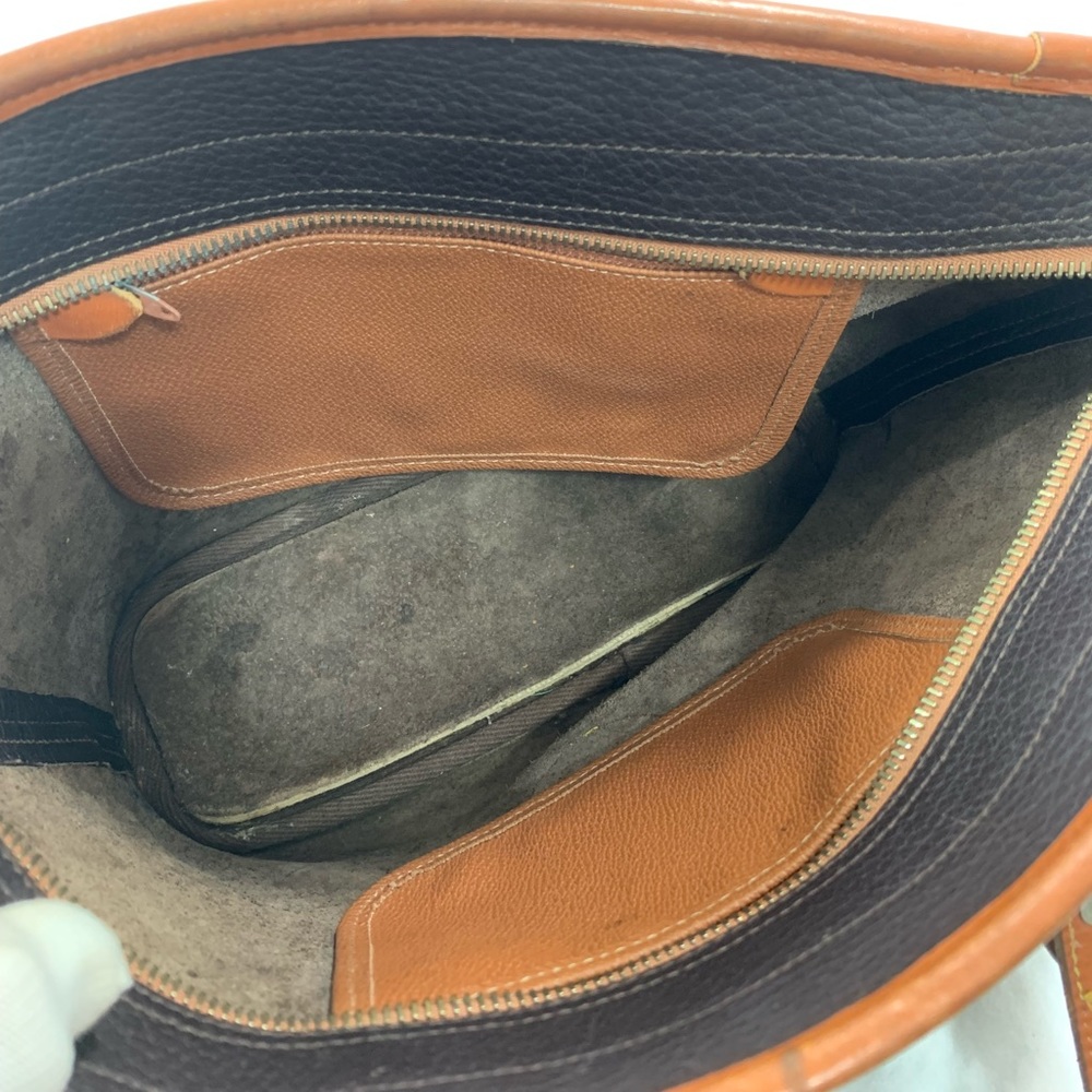 Vintage DOONEY & BOURKE brown pebbled leather tote shopper bag All Weather - Picture 6 of 16